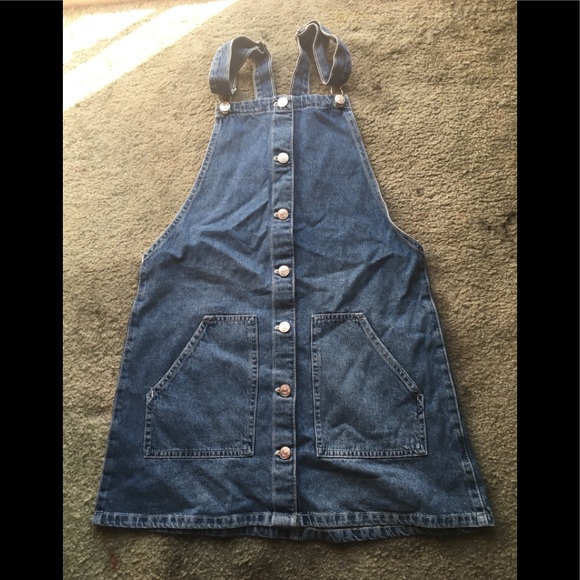 Dresses & Skirts - Denim overall dress NWNT